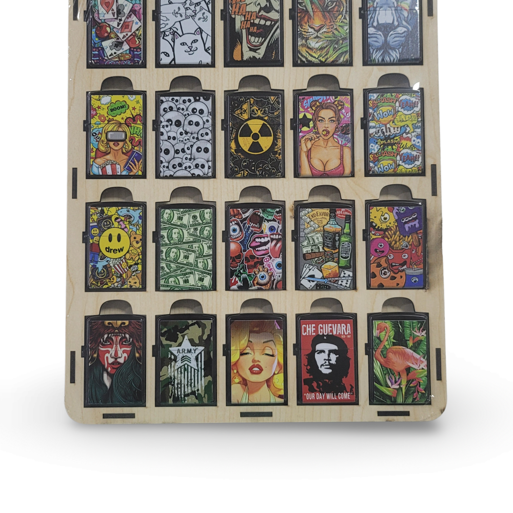 Standlı Baskılı Zippo Çakmak *20 Adet Desen No:1 Standlı Baskılı Zippo Çakmak *20 Adet Desen No:1