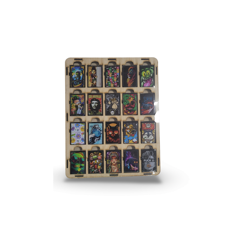 Standlı Baskılı Zippo Çakmak *20 Adet Desen No:4