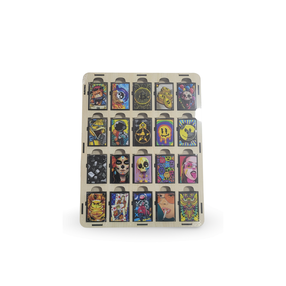 Standlı Baskılı Zippo Çakmak *20 Adet Desen No:5
