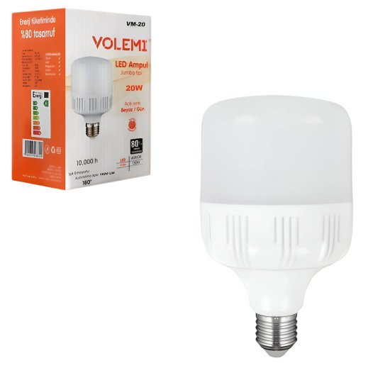 Volemı Torch Led Ampul 20W Vm-20