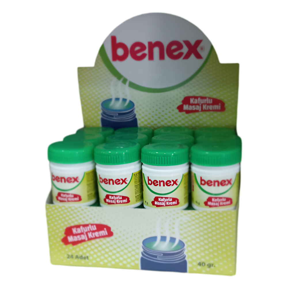 Benex Kafurlu Masaj Kremi 40 Gr 8697441020241 Benex Kafurlu Masaj Kremi 40 Gr 8697441020241