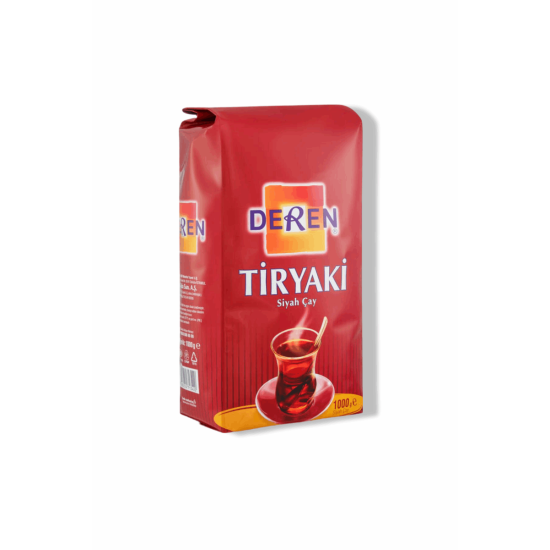 Deren Tiryaki Siyah Çay 1 Kg (4 Adet)