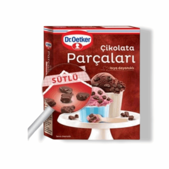 Dr.Oetker Sütlü Çikolata Par.Dekor 70 Gr(12 Adet)