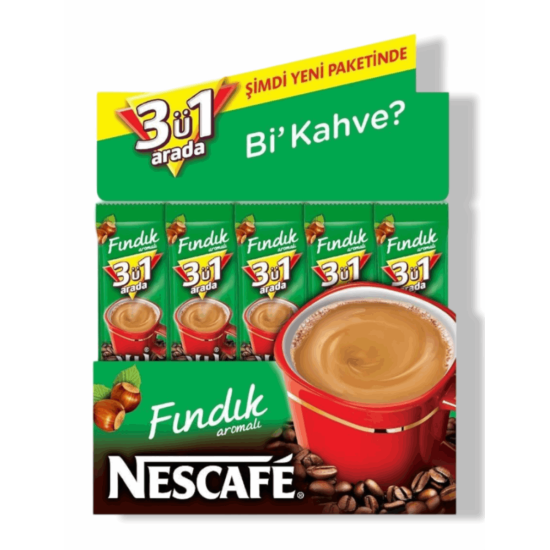 Nescafe 3Ü1 Fındıklı (12 Paket*48 Adet)