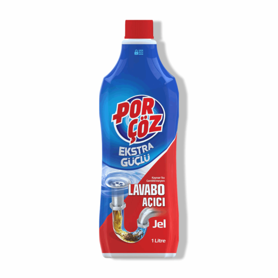 Porçöz 1000 Ml Jel Lavabo Açıcı (18 Adet)