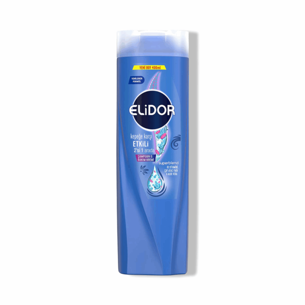 Elidor 400 Ml Şamp. Kepek 2 İn 1(3 Paket*6 Adet) Elidor 400 Ml Şamp. Kepek 2 İn 1(3 Paket*6 Adet)