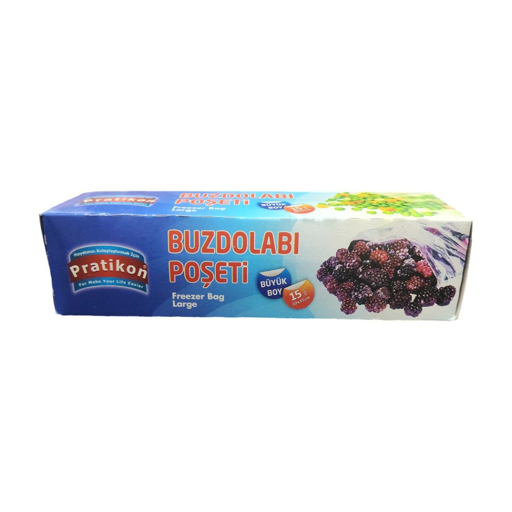 Koli Pratikon Buzdolabı Poşeti Büyük Boy 15 Adet x 100 Paket Koli Pratikon Buzdolabı Poşeti Büyük Boy 15 Adet x 100 Paket