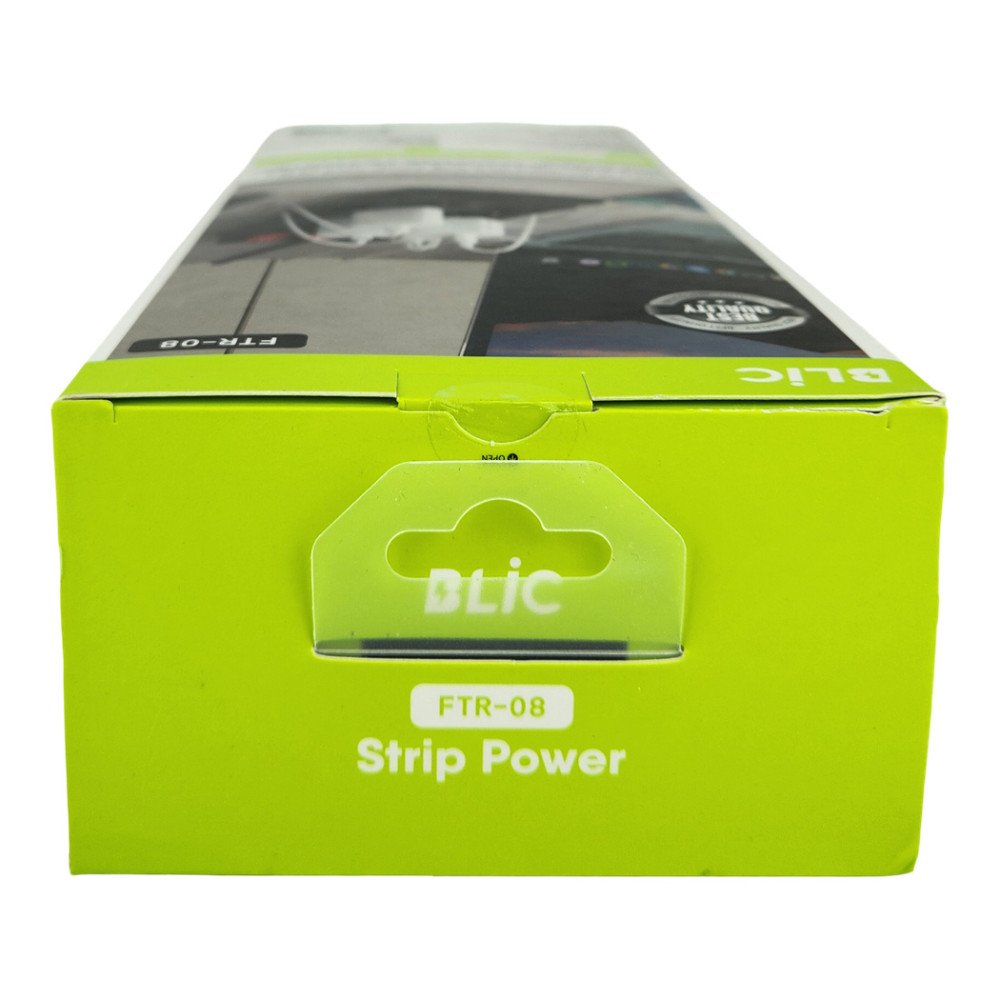 FTR-08 Termal Akım Korumalı 8 AC Soket 3 USB Portlu Çoklu Priz