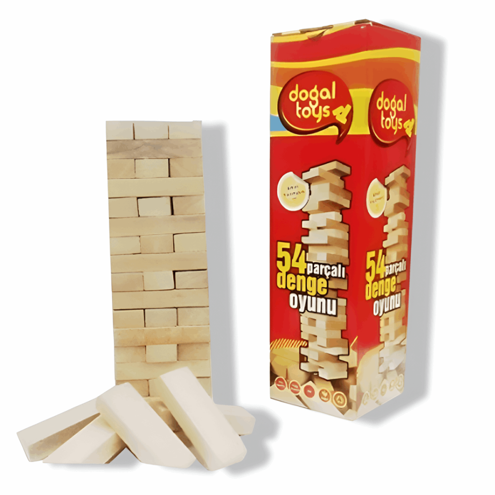 Ahşap Denge Oyunu 54pcs Ahşap Denge Oyunu 54pcs
