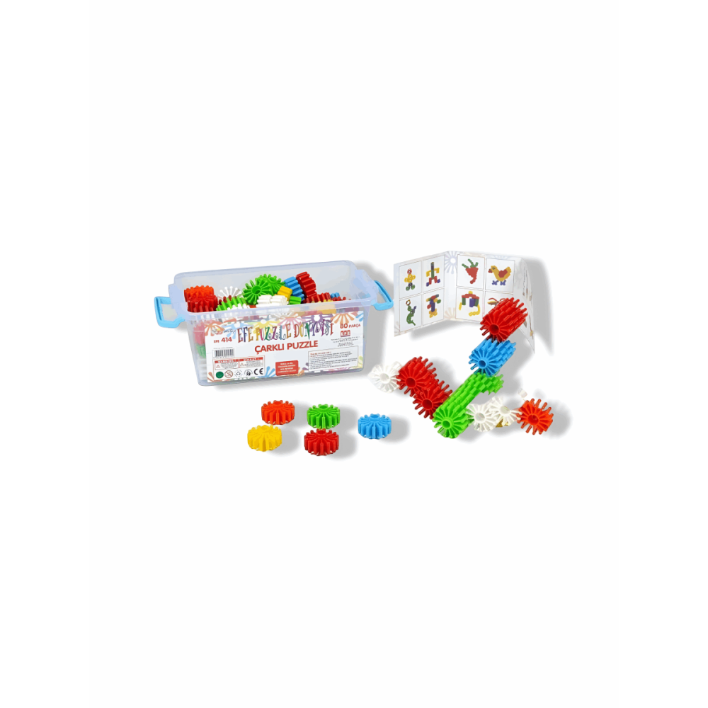 Efe 414 Çarklı Puzzle Set 60pcs Efe 414 Çarklı Puzzle Set 60pcs