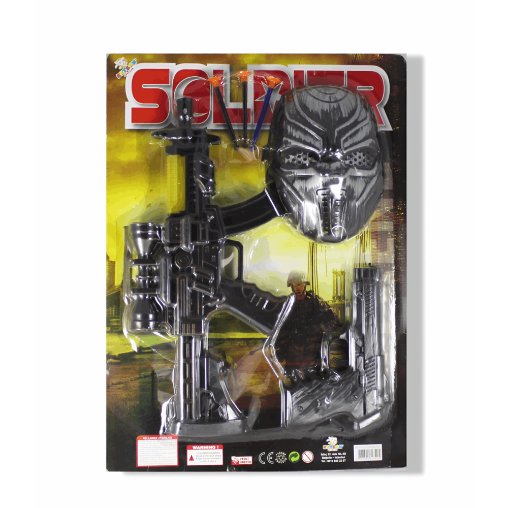 Kartela KS749 Süper Maskeli Silah Set 6pcs