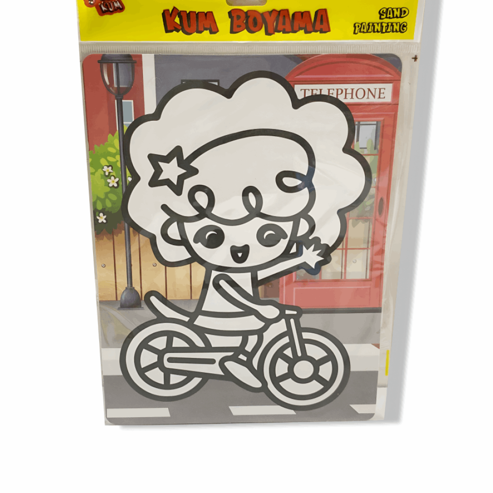 Kartela Kum Boyama 28*20cm 10lu