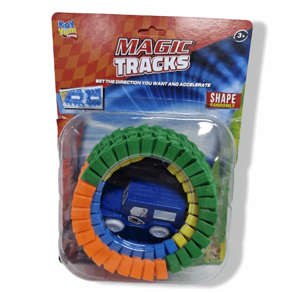Magic Tracks Raylı 56pcs Pilli Işıklı Araba Magic Tracks Raylı 56pcs Pilli Işıklı Araba
