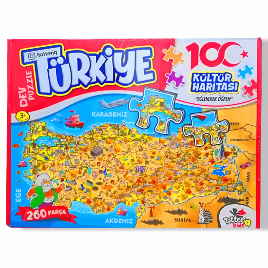 Türkiye 7213 Kültür Haritası Puzzle 260pcs