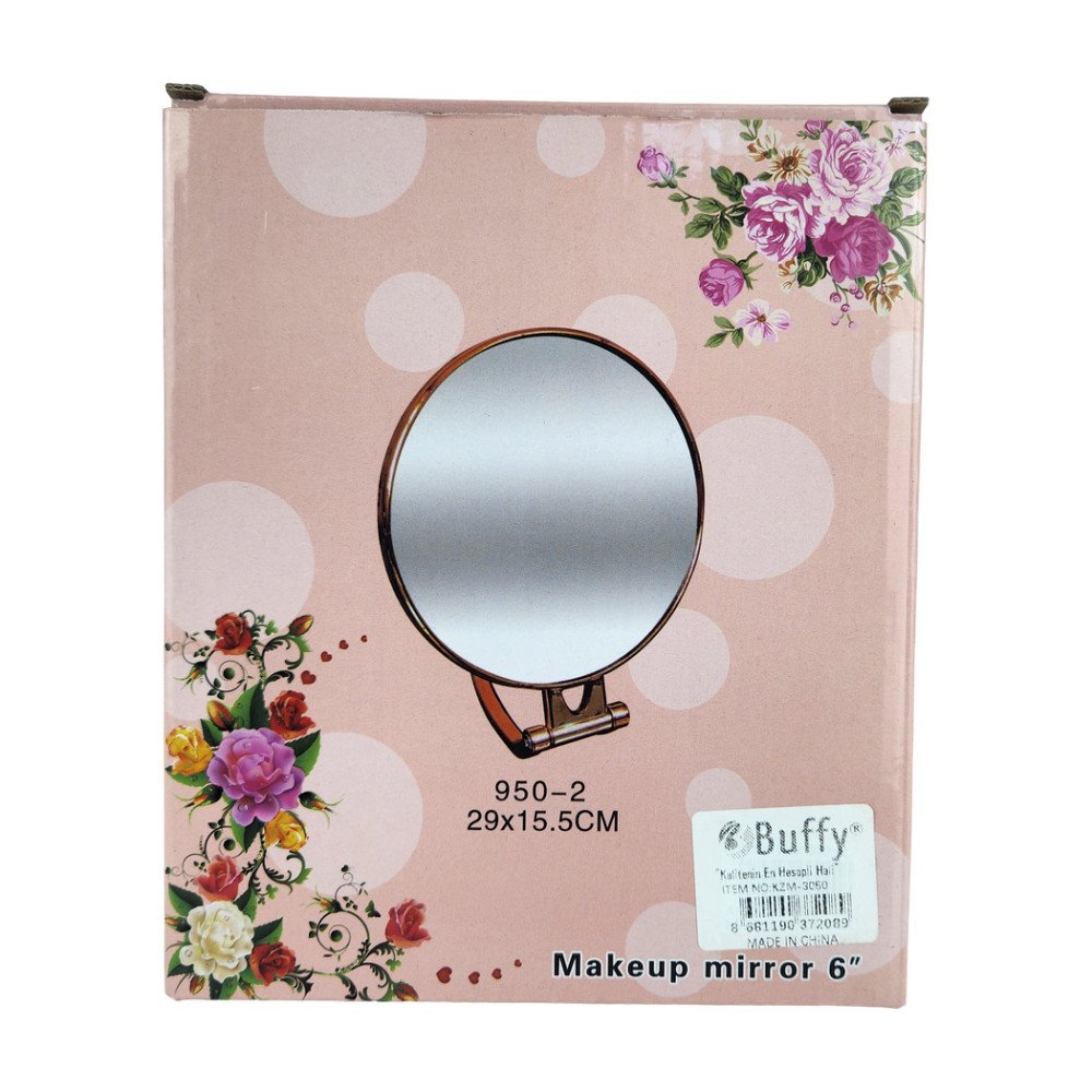 Buffy Çift Taraflı Makyaj Aynası Yuvarlak Kzm-3050 Buffy Çift Taraflı Makyaj Aynası Yuvarlak Kzm-3050