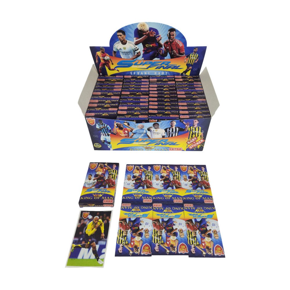 Sporcu Kartı Süper Final 6Lı + Sticker Hediyeli X 48 Adet Sporcu Kartı Süper Final 6Lı + Sticker Hediyeli X 48 Adet