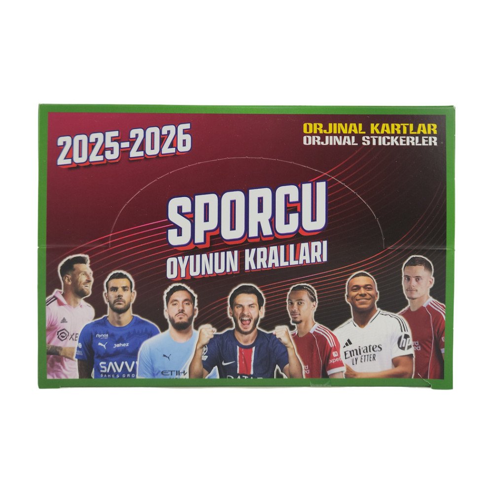 Sporcu Kartı Oyunun Kralları 6Lı + Sticker Hediyeli X 48Adet Sporcu Kartı Oyunun Kralları 6Lı + Sticker Hediyeli X 48Adet