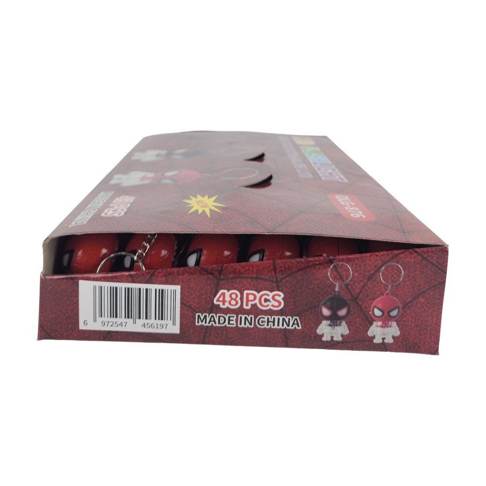 Olgun Işıklı Anahtarlık Spider Man Olg-876 X 48 Adet