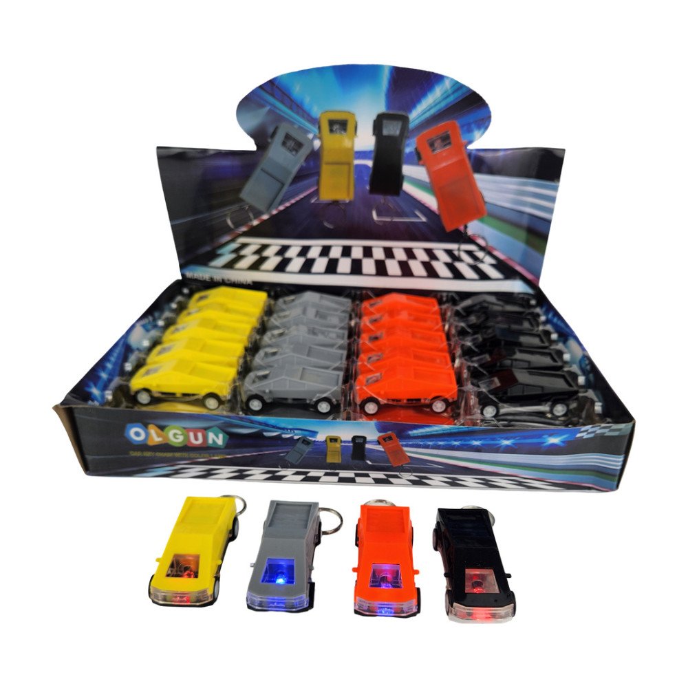 Olgun Çek Bırak Araba Işıklı Anahtarlık Olg-876 X 48 Adet Olgun Çek Bırak Araba Işıklı Anahtarlık Olg-876 X 48 Adet