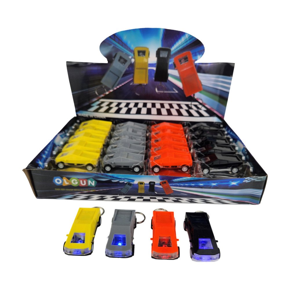 Olgun Çek Bırak Araba Işıklı Anahtarlık Olg-876 X 48 Adet Olgun Çek Bırak Araba Işıklı Anahtarlık Olg-876 X 48 Adet