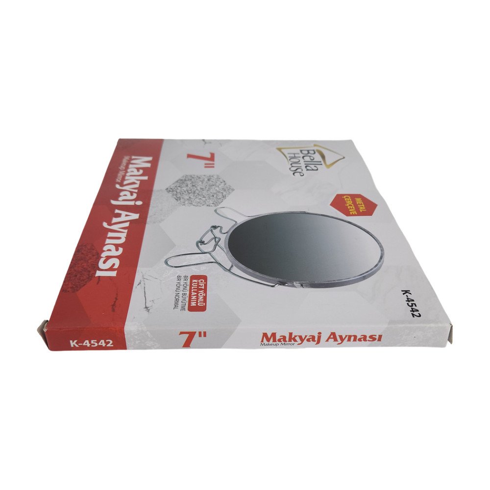 Bella Hause Metal Makyaj Aynası 7 İnç- K-4542 Bella Hause Metal Makyaj Aynası 7 İnç- K-4542