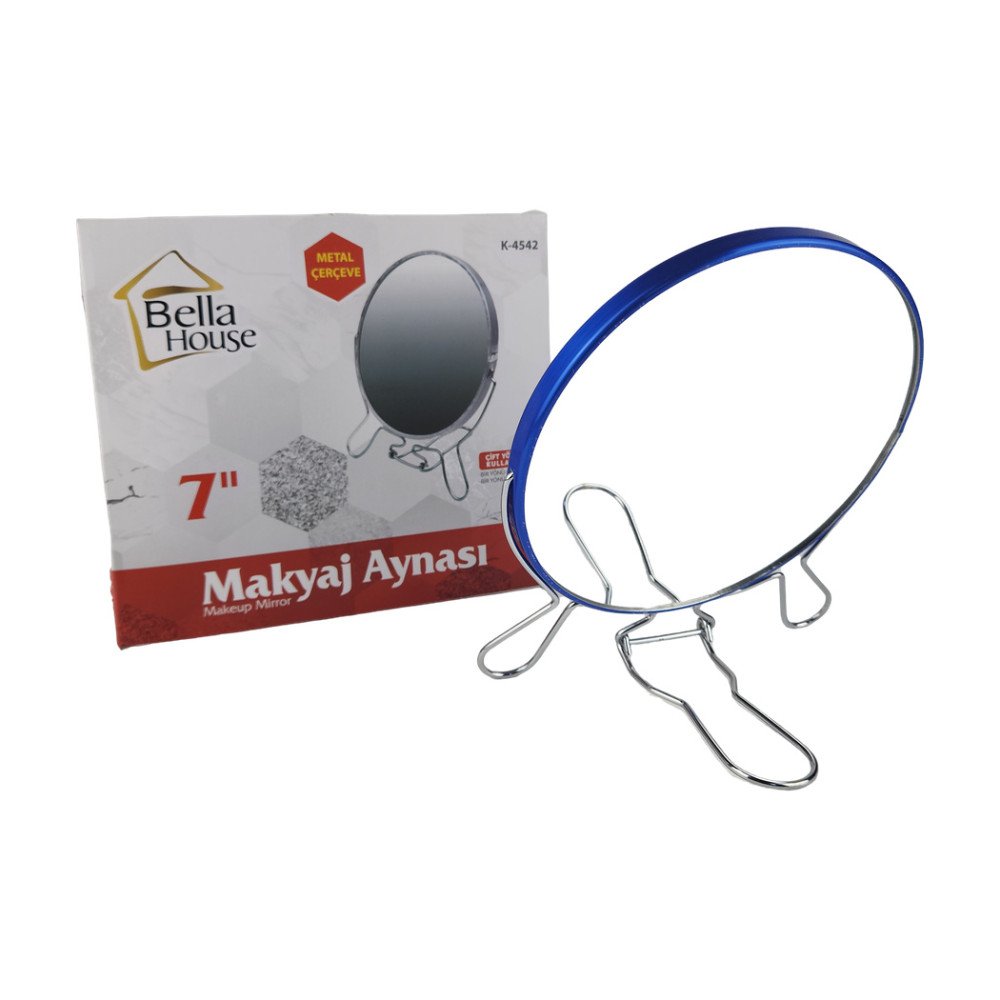 Bella Hause Metal Makyaj Aynası 7 İnç- K-4542 Bella Hause Metal Makyaj Aynası 7 İnç- K-4542