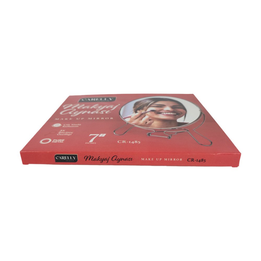 Carelly Metal Makyaj Aynası 7 İnç  Cr-1485 Carelly Metal Makyaj Aynası 7 İnç  Cr-1485