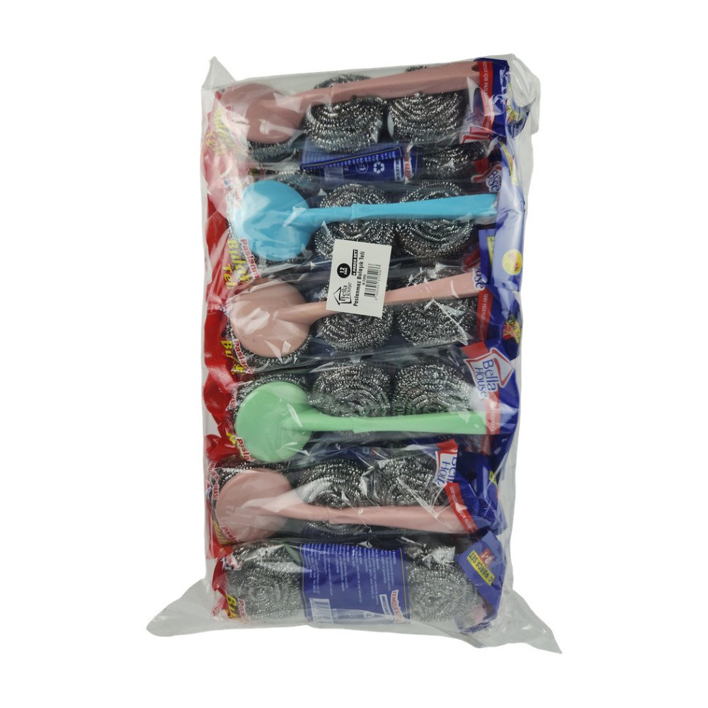 Bella Hause 4 Parça Bulaşık Teli X 12 Adet K-7392 Bella Hause 4 Parça Bulaşık Teli X 12 Adet K-7392
