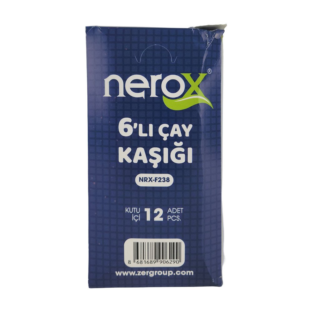 Nerox Kartela Çay Kaşığı 6Lı X 12 Adet Nrx-F238 Nerox Kartela Çay Kaşığı 6Lı X 12 Adet Nrx-F238