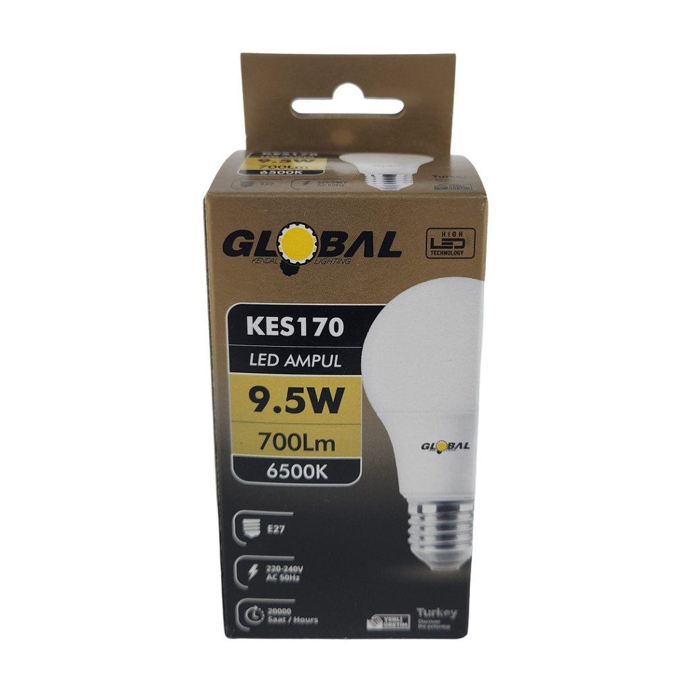 Global Led Ampul 9.5W 7000Lm X 10 Adet Global Led Ampul 9.5W 7000Lm X 10 Adet