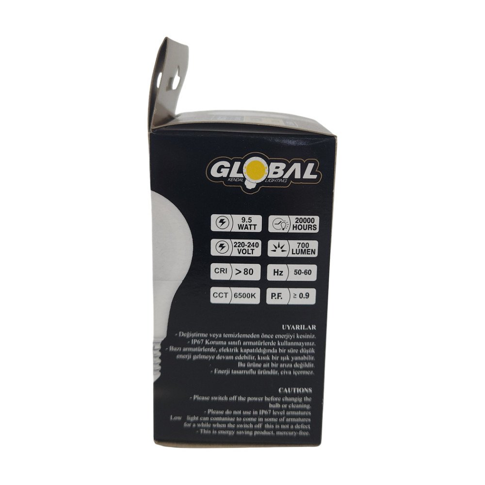 Global Led Ampul 9.5W 7000Lm X 10 Adet Global Led Ampul 9.5W 7000Lm X 10 Adet