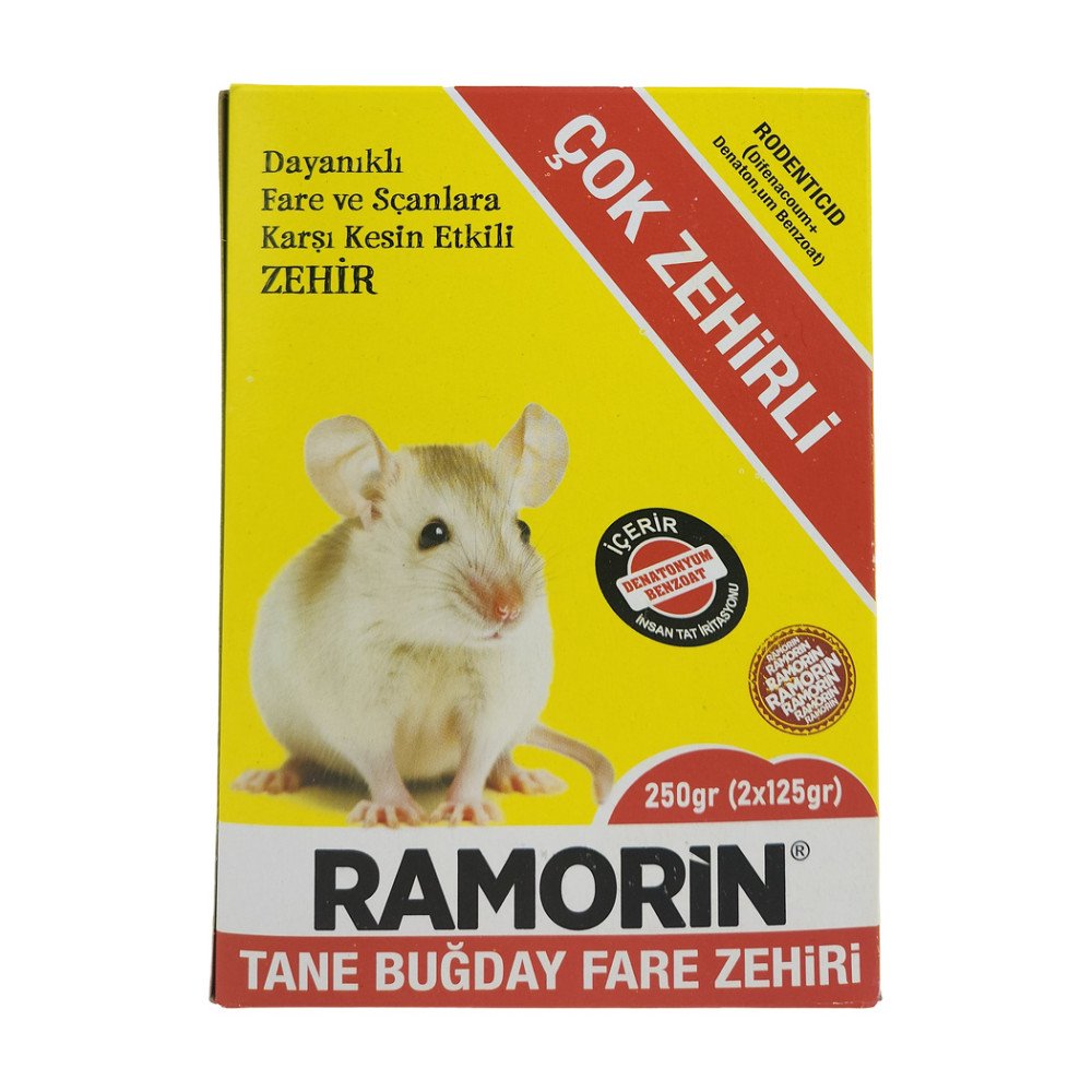 Ramorin Tane Buğday Fare Zehri 250Gr Ramorin Tane Buğday Fare Zehri 250Gr