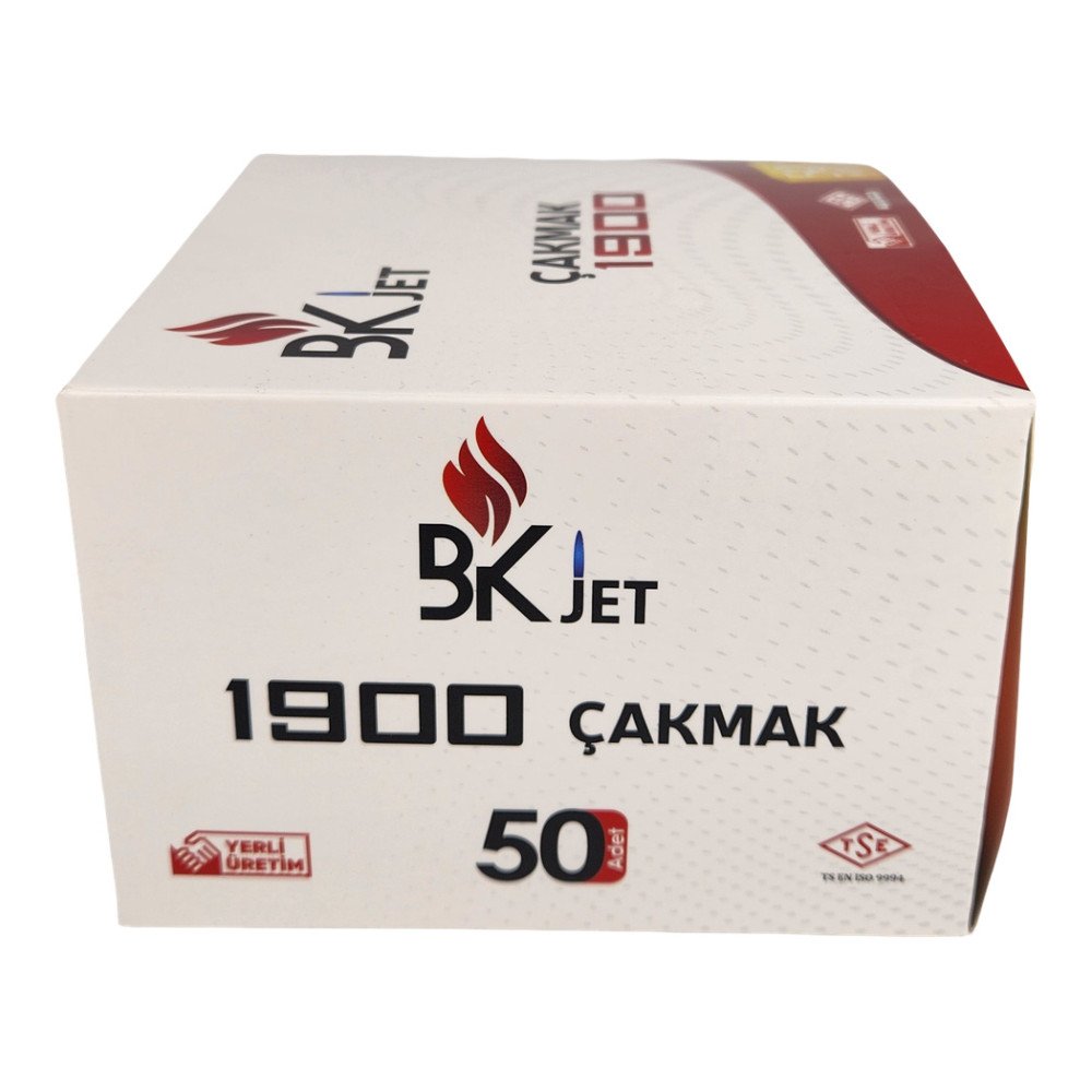 BK Jet Rüzgarlı Çakmak Renkli 1900 x 50 Adet