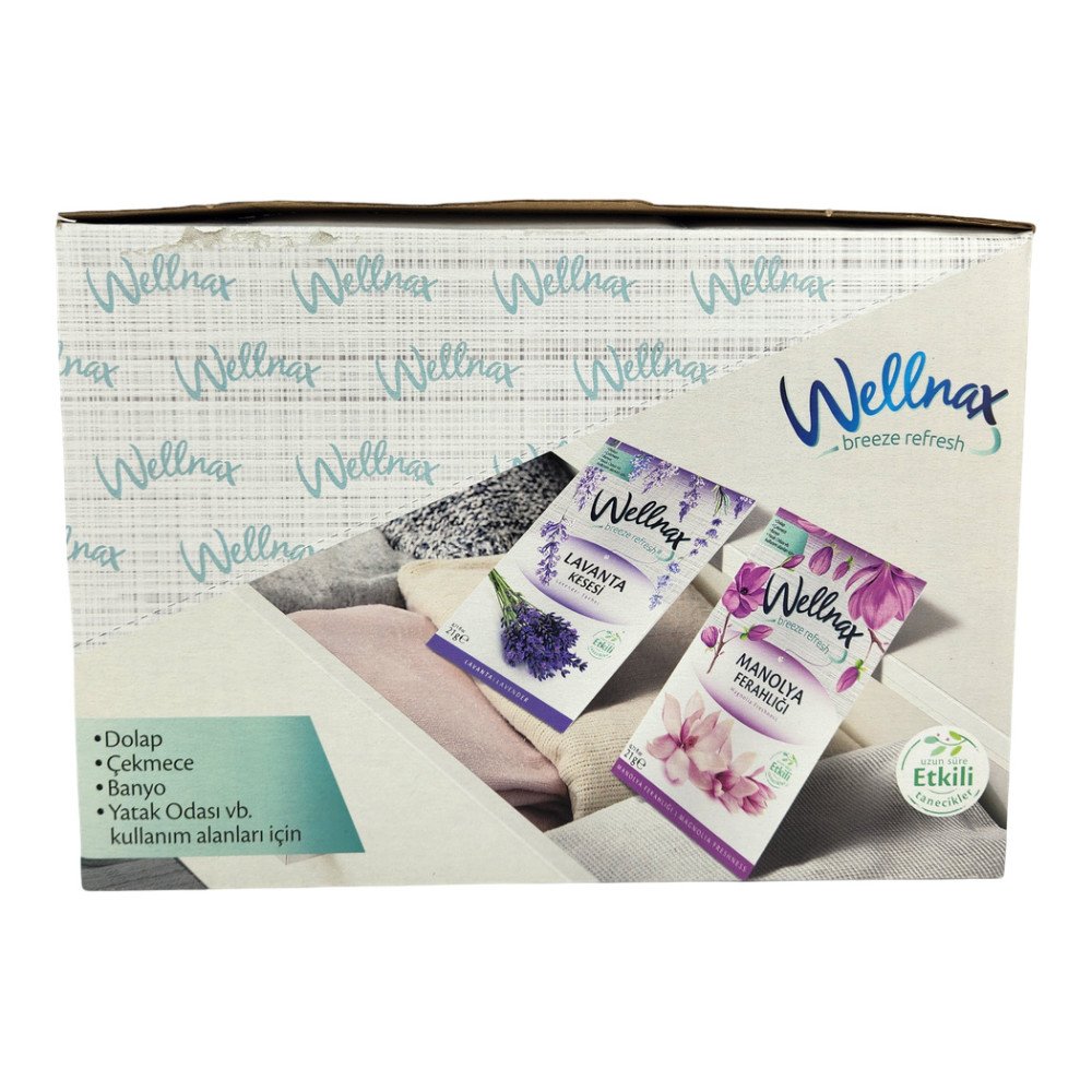 Wellnax Breeze Refresh Dolap & Çekmece Kokusu 21gr Lavanta x 24 Paket