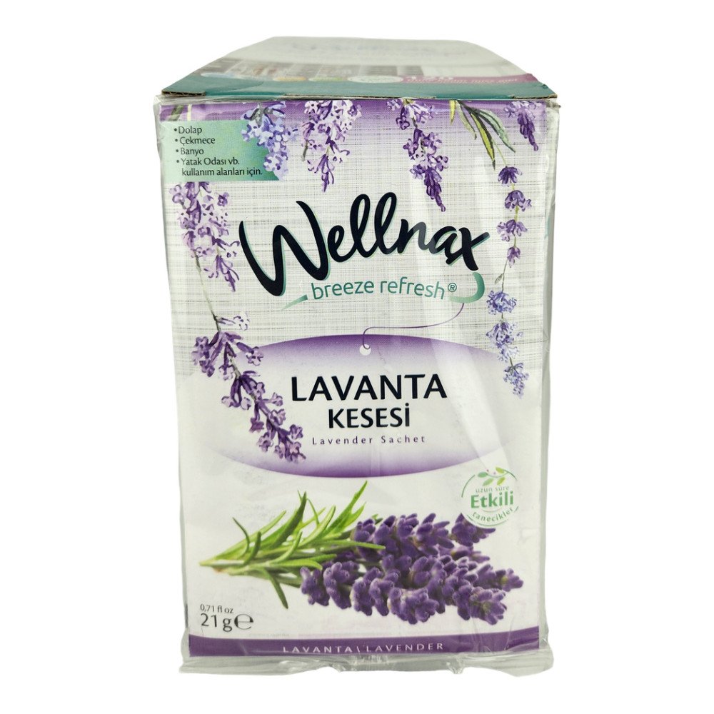 Wellnax Breeze Refresh Dolap & Çekmece Kokusu 21gr Lavanta x 24 Paket
