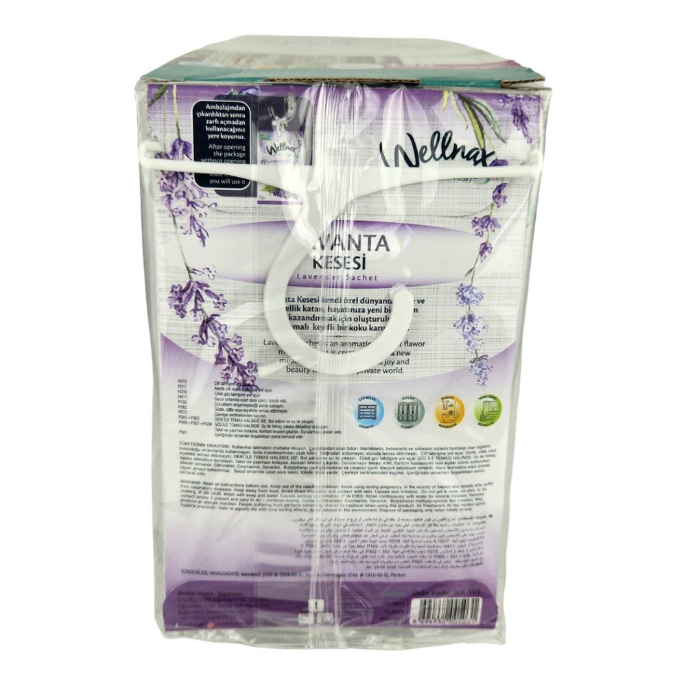 Wellnax Breeze Refresh Dolap & Çekmece Kokusu 21gr Lavanta x 24 Paket