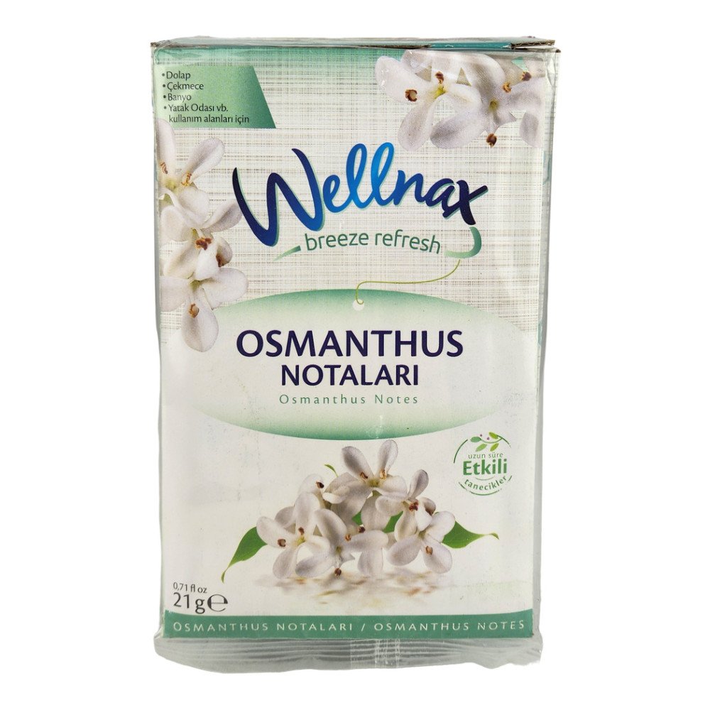 Wellnax Breeze Refresh Dolap & Çekmece Kokusu 21gr Osmanthus Notaları x 24 Paket