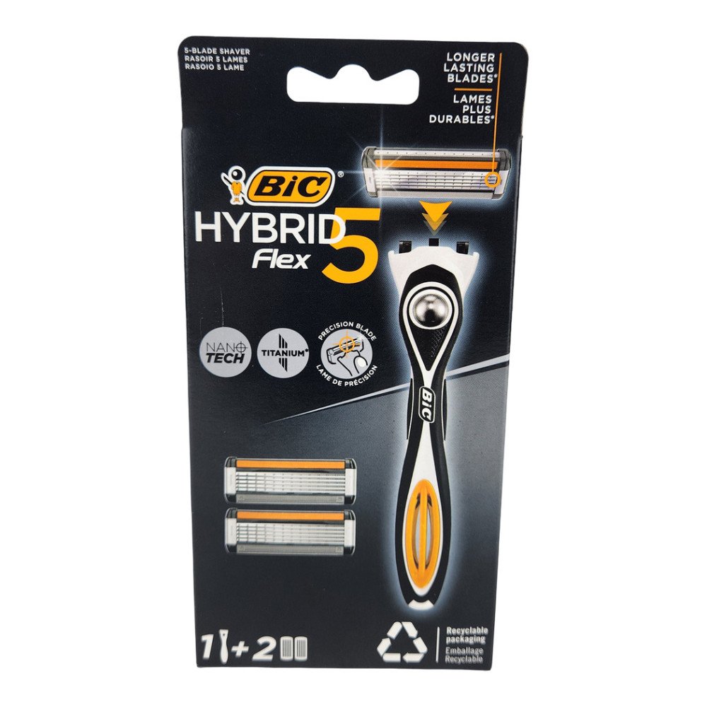 BIC Hybrid Flex 5 Bıçaklı Tıraş Makinesi ve 2 Yedek Bıçak