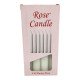 Rose Candle 4'lü Market Mumu 15 cm Kod: 201