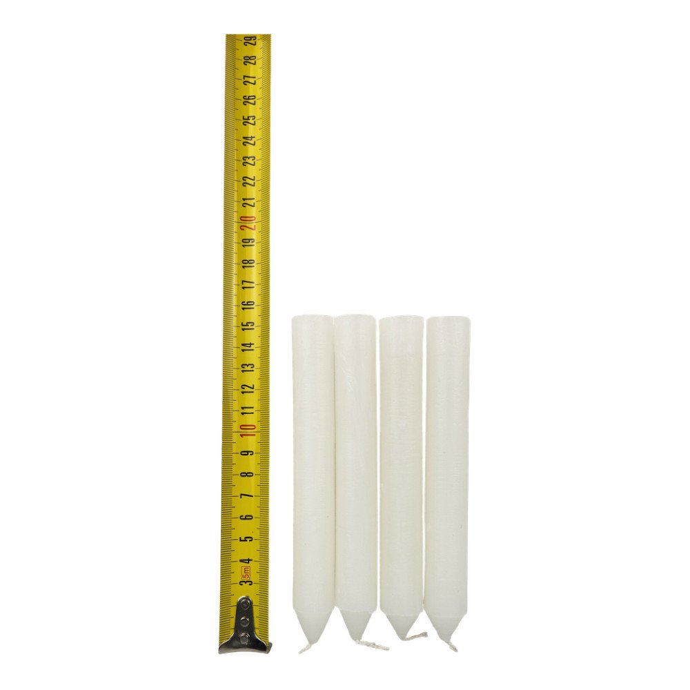 Rose Candle 4'lü Market Mumu 15 cm Kod: 201