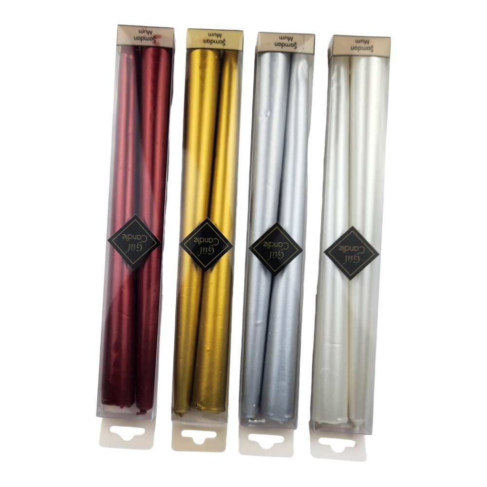 Gül Candle Şamdan Mum 2'li Paket GL-217