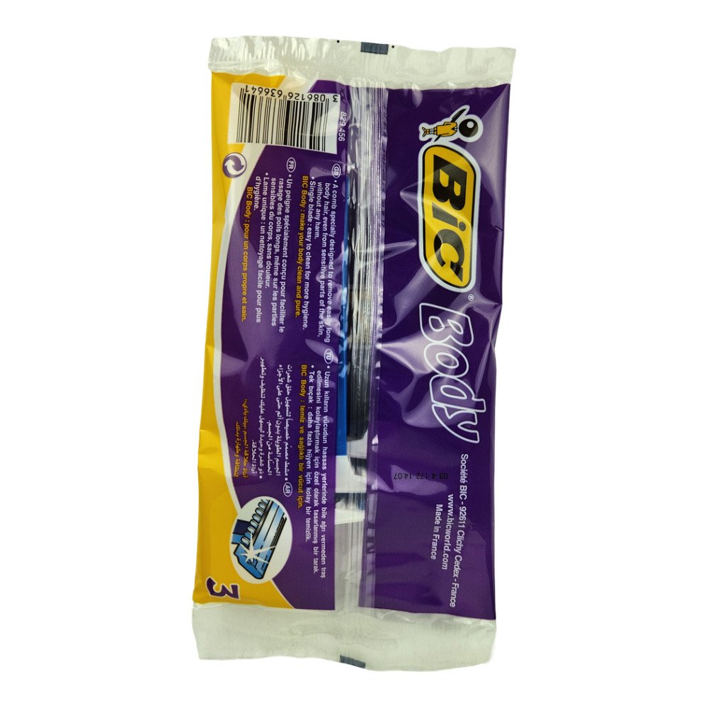 BIC Body Tek Kullanımlık Tıraş Bıçağı 3 Adet