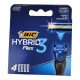 BIC Hybrid 3 Flex 3 Bıçaklı Yedek Tıraş Bıçağı Kartuşları 4'lü