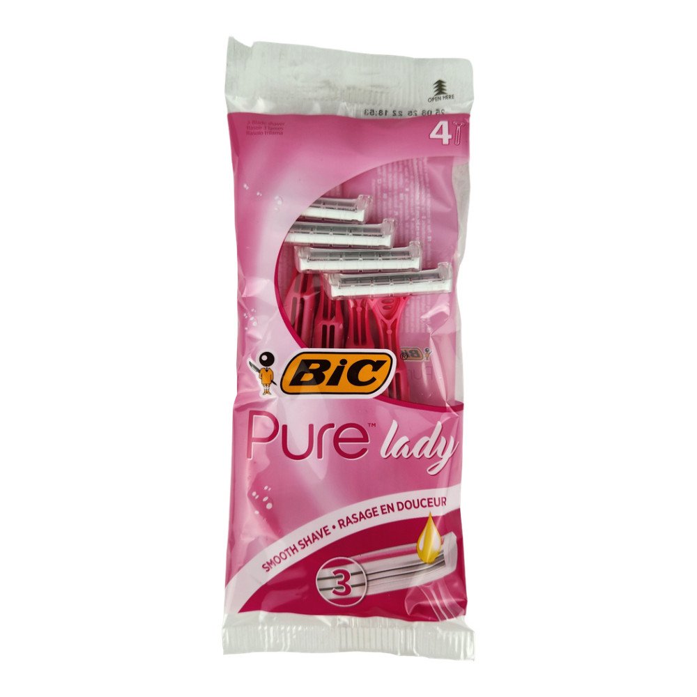 BIC Pure Lady 3 Bıçaklı Tıraş Bıçağı x 4 Adet