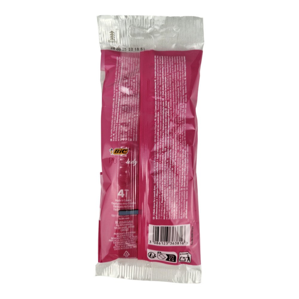 BIC Pure Lady 3 Bıçaklı Tıraş Bıçağı x 4 Adet