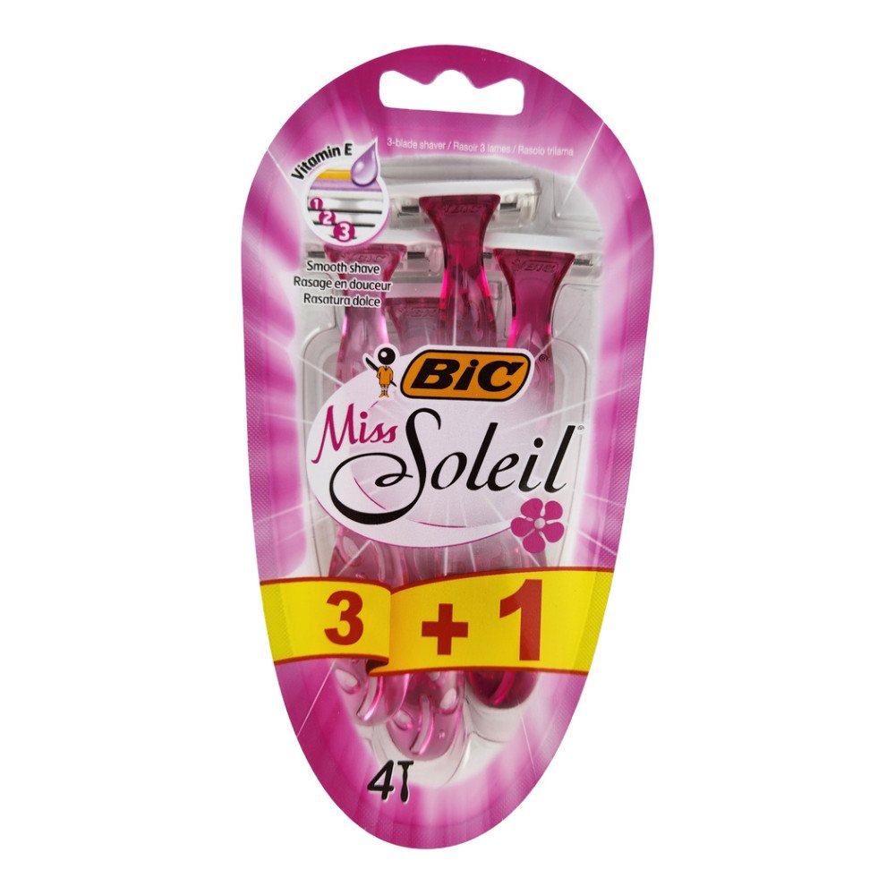 BIC Miss Soleil 3 Bıçaklı Tıraş Bıçağı 4'lü Paket