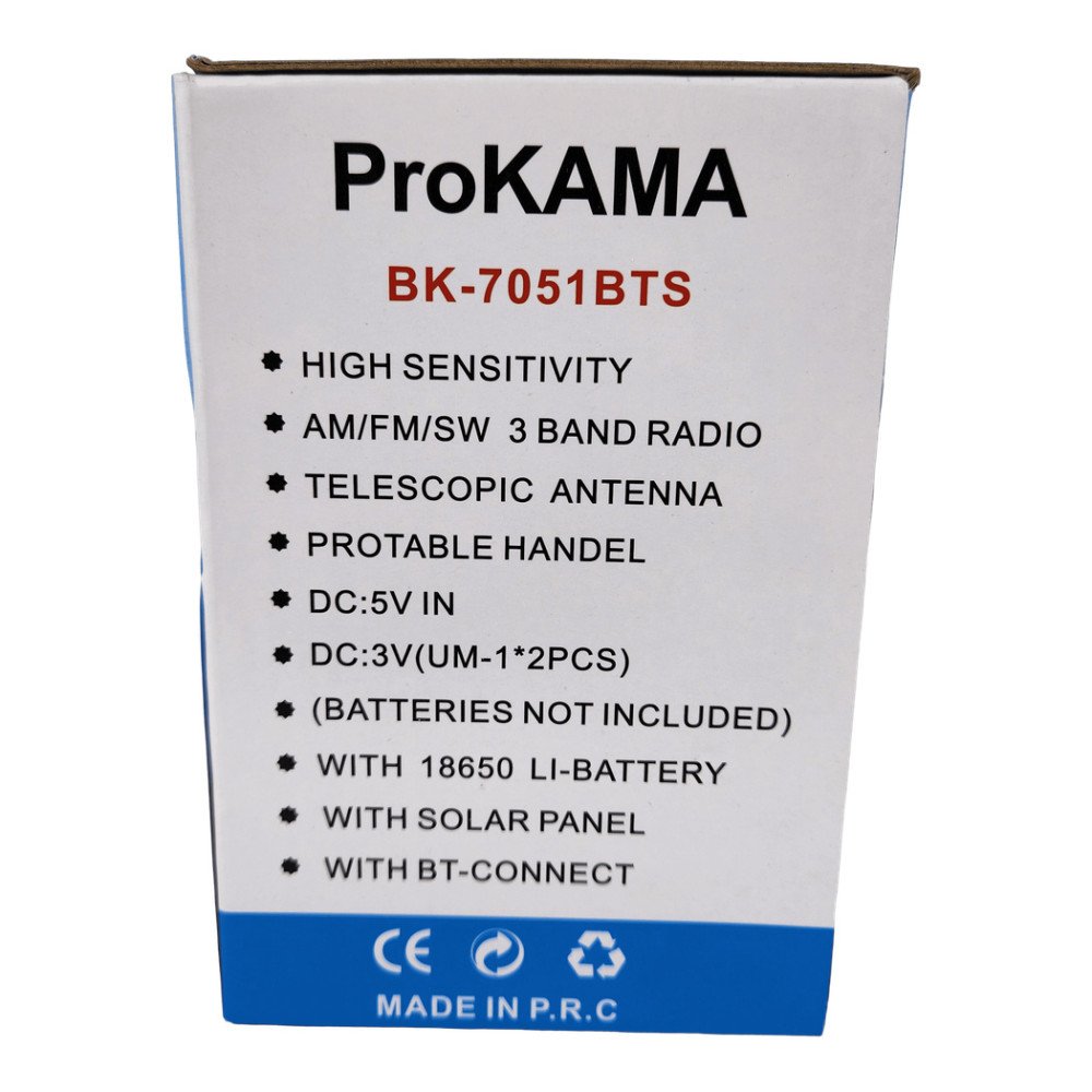 Prokama Çok Fonksiyonlu Radyo BK-7051BTS