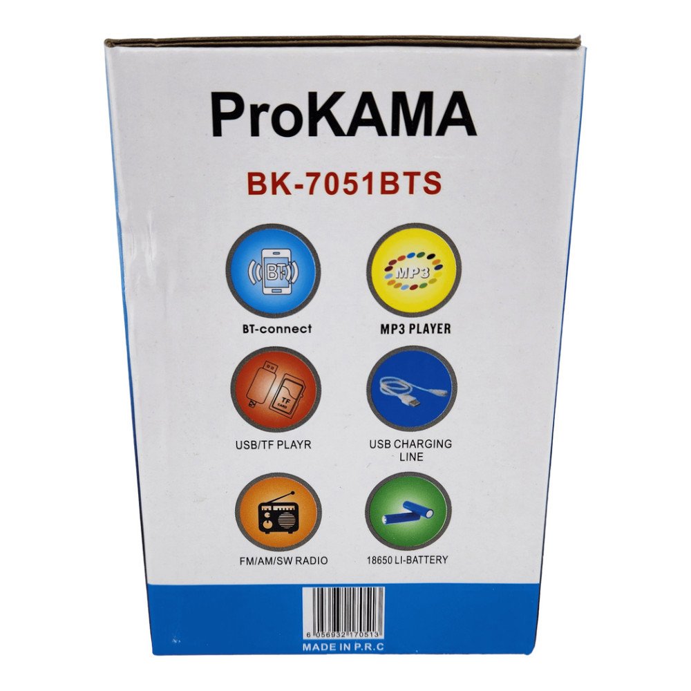 Prokama Çok Fonksiyonlu Radyo BK-7051BTS