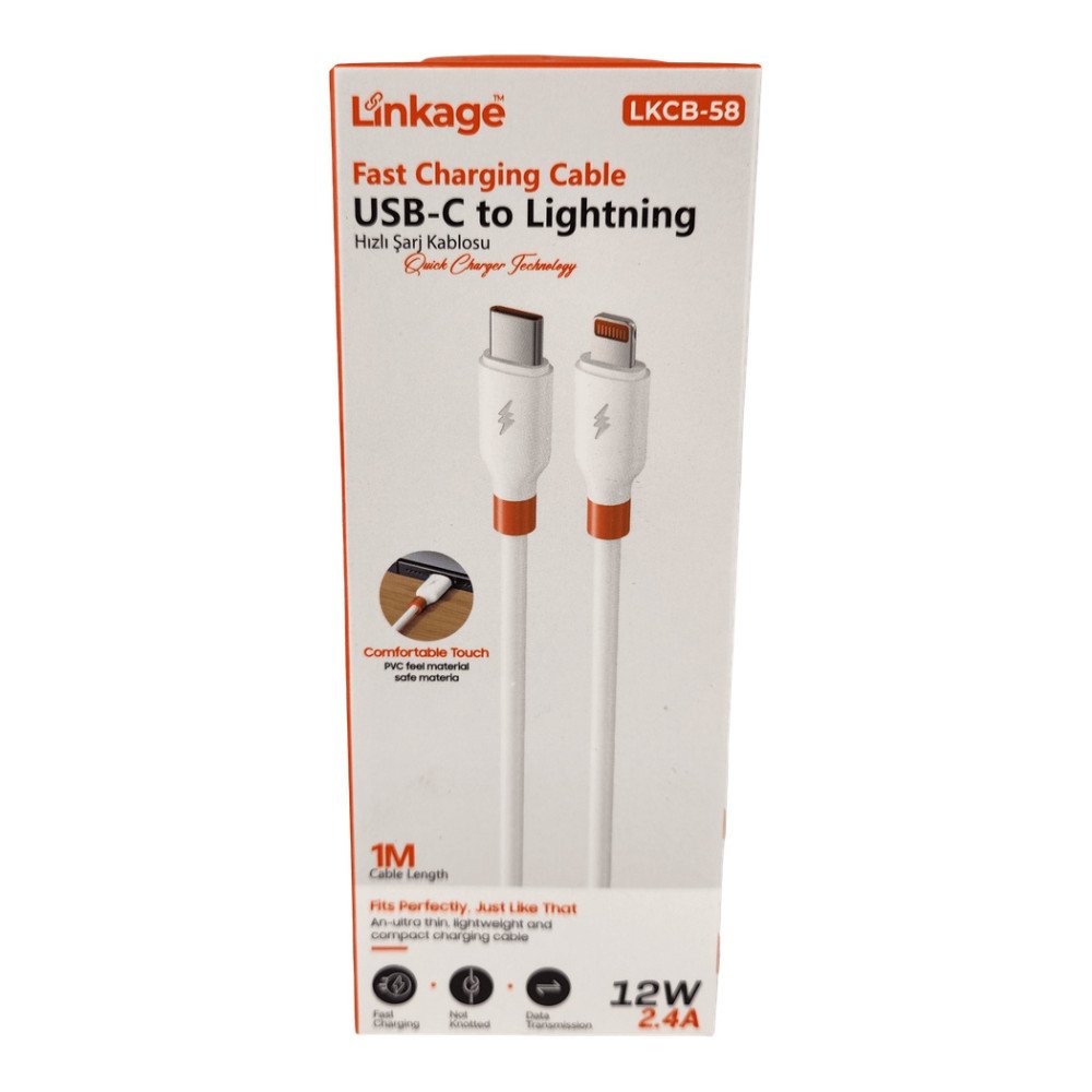 Linkage Hızlı Şarj Kablosu Lightning 12W 2.4A