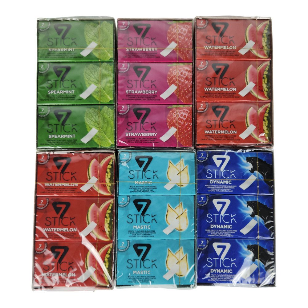 7Stick Zarf Sakız 7’li Karma Paket 24’lü 6 Paket